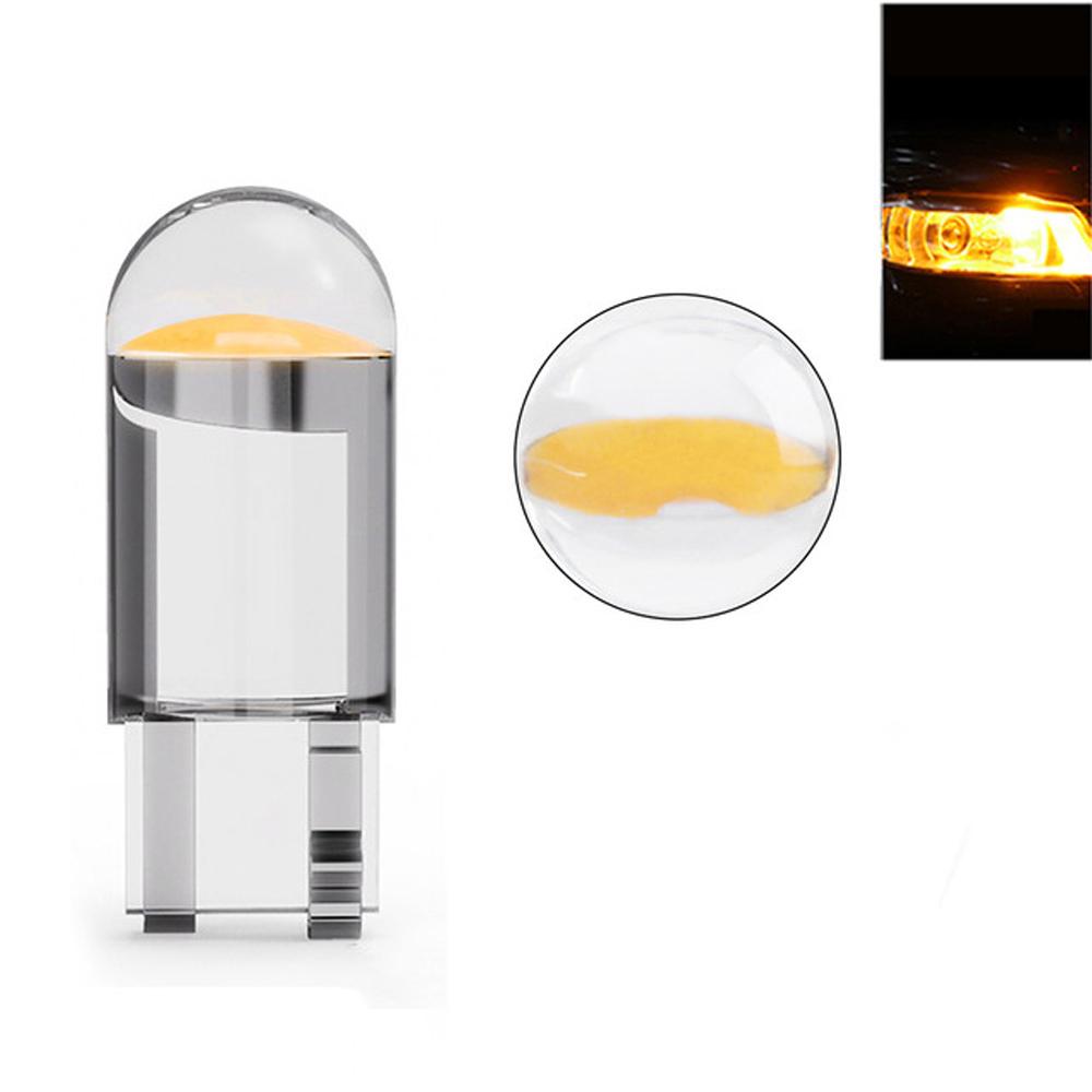 

Лампа для чтения W5W 194 T10 Автомобильные огни Светодиодная лампа для плафона автомобиля Лампа номерного знака COB Светодиодная лампа Yellow-2 pieces