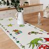 Grinch Coloured Lamp Table Runner Christmas Table Runner New Year Winter Xmas Decor Christmas