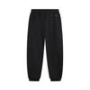 Li Ning Sports Lifestyle Series Solid Color Mid Waist Elastic Versatile Fleece Lined Warm Tapered Knit Joggers Women Joggers AKLVA02-4