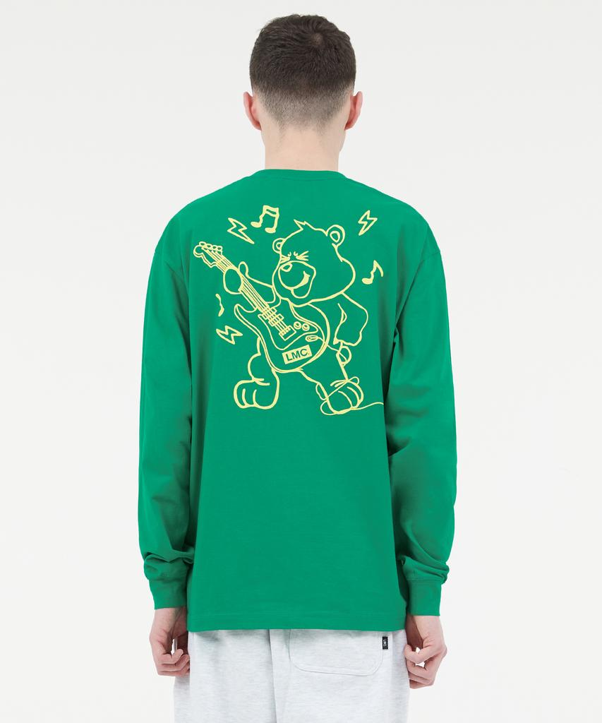 LMC Punk Bear Long Slv Tee Green