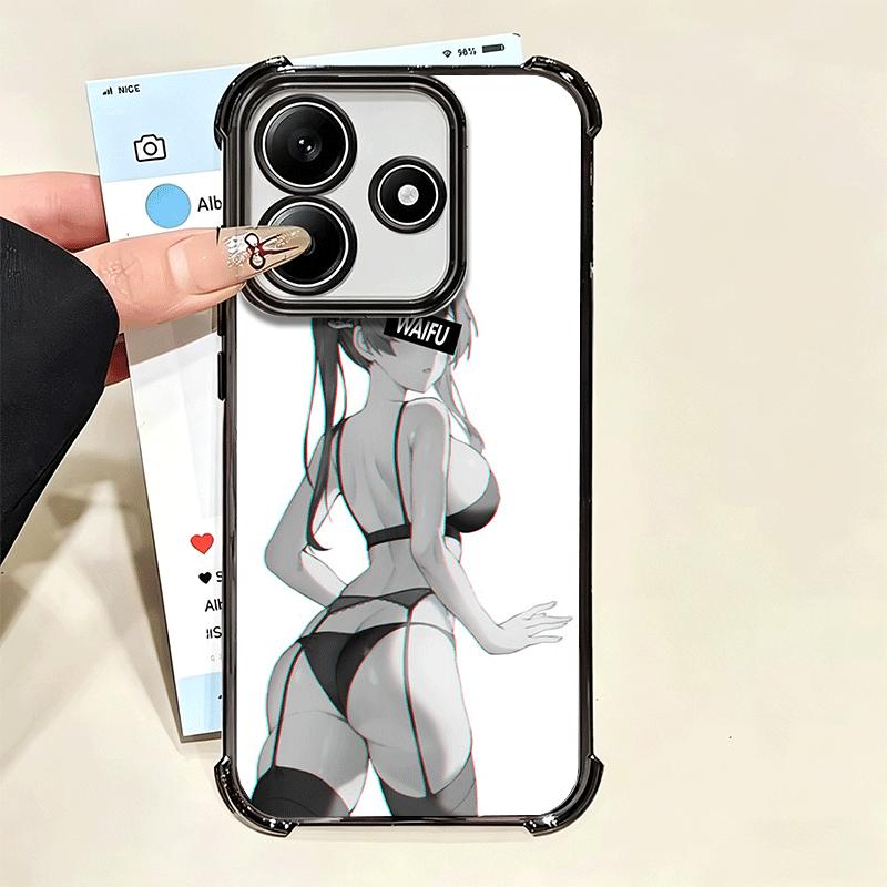 Sugoi Senpai Waifu Kawaii Anime Mädchen Beschichtung Handyhülle Für Xiaomi Poco X5 X6 X7 X8 Pro Max F8 Ultra F7 M8 M7 M5S Redmi 15C 15 1