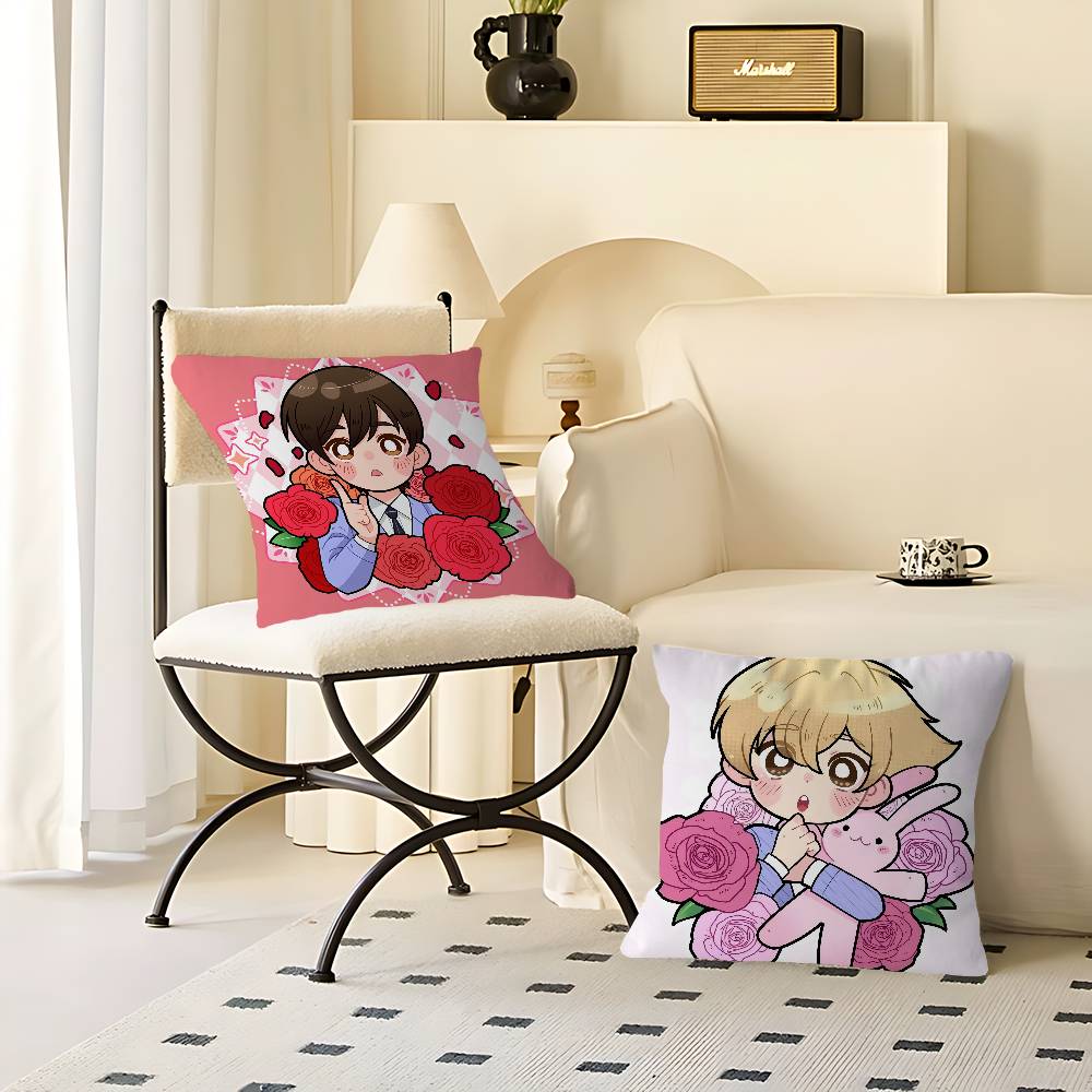 CUTE Anime Ouran High School Host Club Kawaii Pillowcase Toon Gift Cushion Cover Bedroom Home Sofa Chair Seat Decor Pillow Case
