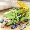 Non-Toxic New Kids Alloy Dinosaur Transport Car Toy Large Inertial Car Carrier Truck Pull Back Vehicle Animal Return Cage Game Holiday Gif