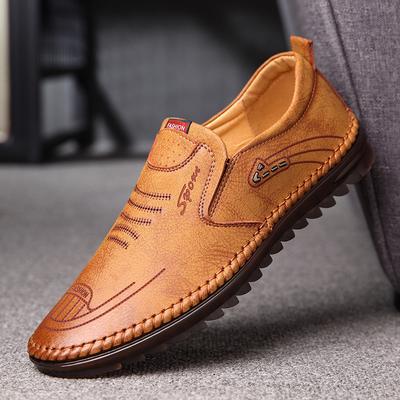 2022 Men's Hand-sewn Casual Leather Shoes - Soft Leather Sole (Spring & Autumn) Style 521