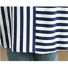 DIMANAF 2025 Summer Plus Size Short Sleeve T-Shirt Stripe Women O-Neck Loose Basic Tops Tees