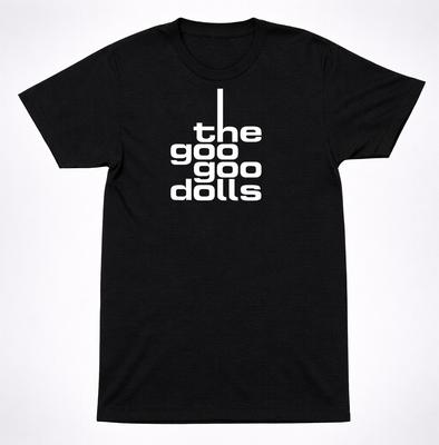 Goo Goo Dolls Logo Shirt Alternative Rock Band Minimal Black Graphic Shirt