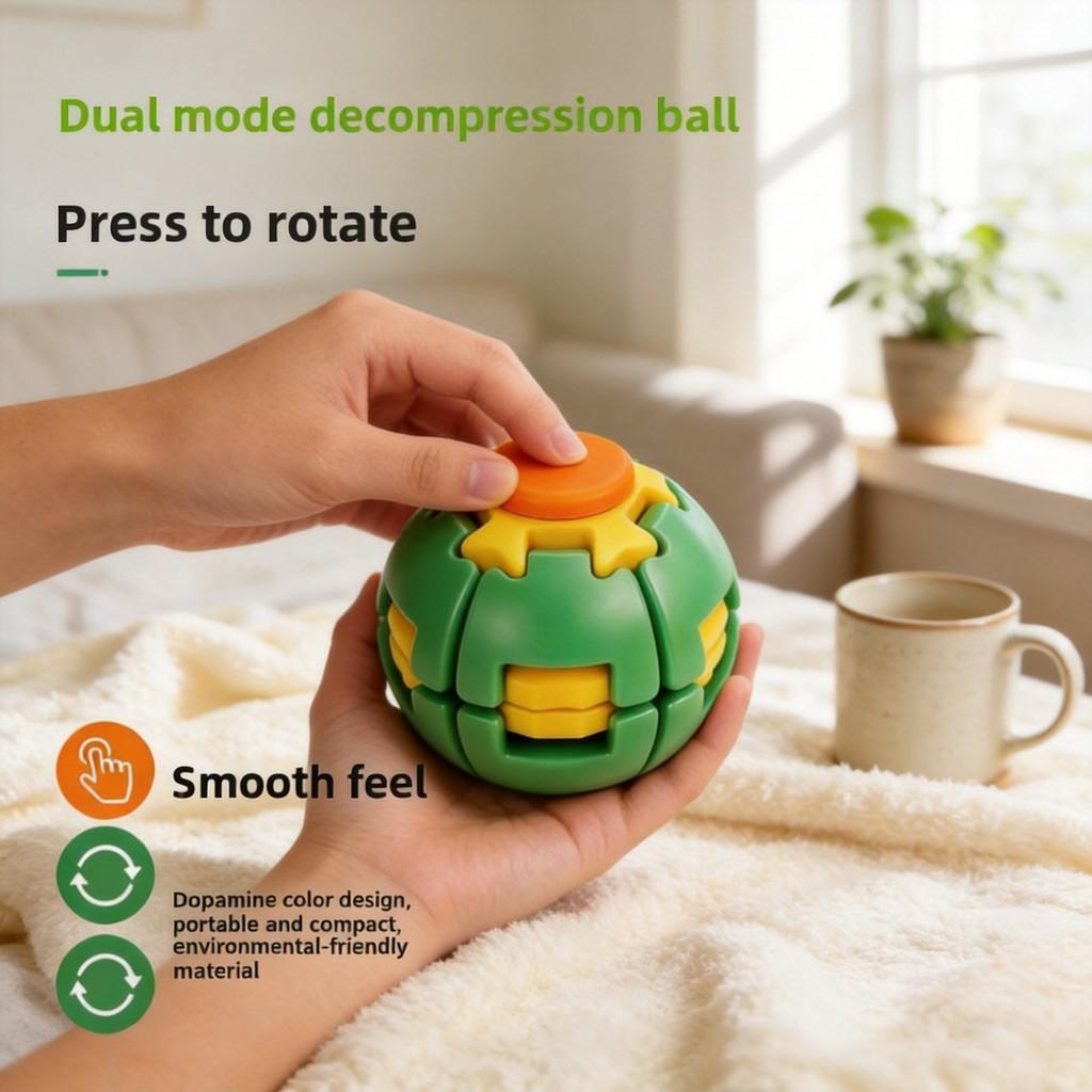 Plastic Puzzle Ball For Stress Relief And Focus Improvement In Office