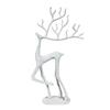 Yousheng Christmas Reindeer Statue Minimalist Artistic Deer Figurine Metal Animal Sculpture Home Office Desktop Decoration Ornament