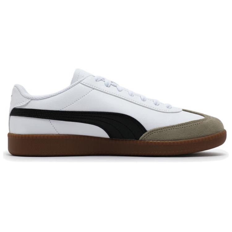 Puma 9-T Comfortable Fashion Low-Top Sneakers Unisex Sneakers White Black Brown 398174-04