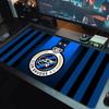 Club Brugge KV Logo Large Size Mouse Pad Large Gaming Table Cushion Non-slip Laptop Tablet Big Mousepad XXL Mat Mini PC Playmat With Lock Edge