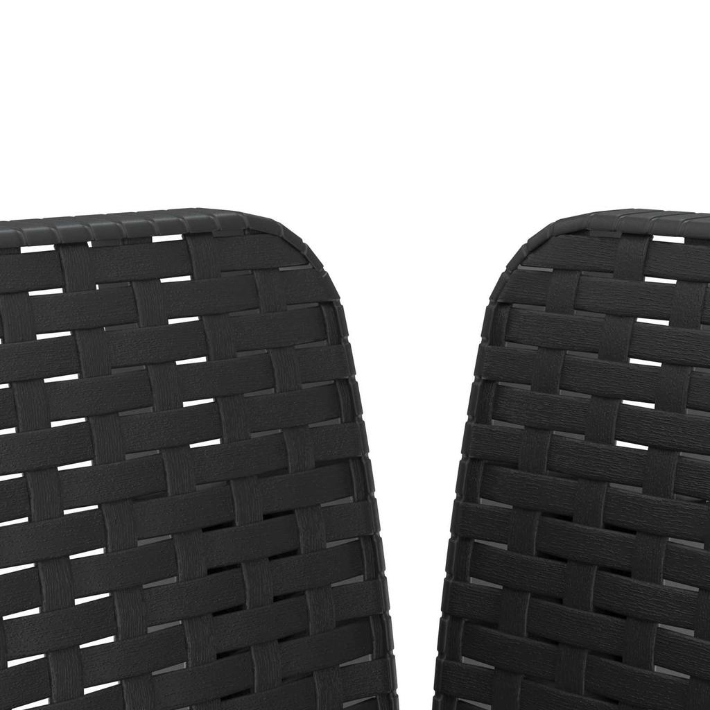 1 Seater Armchair Rattan Look PP Anthracite