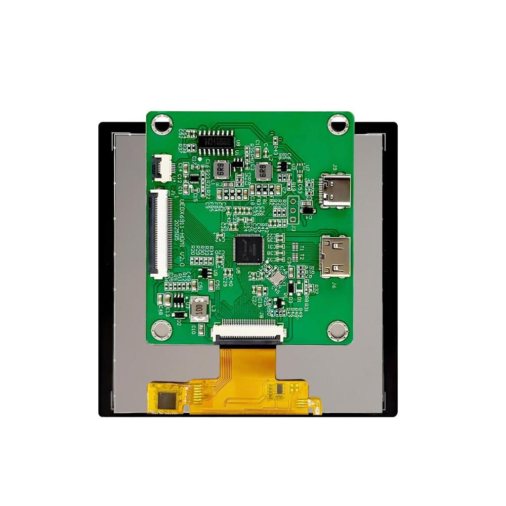 Raspberry Pi 4" Mini HDMI Kapasitif Dokunmatik Ekran, IPS Ekran, Sürücüsüz, Windows Sistemleriyle Uyumlu.