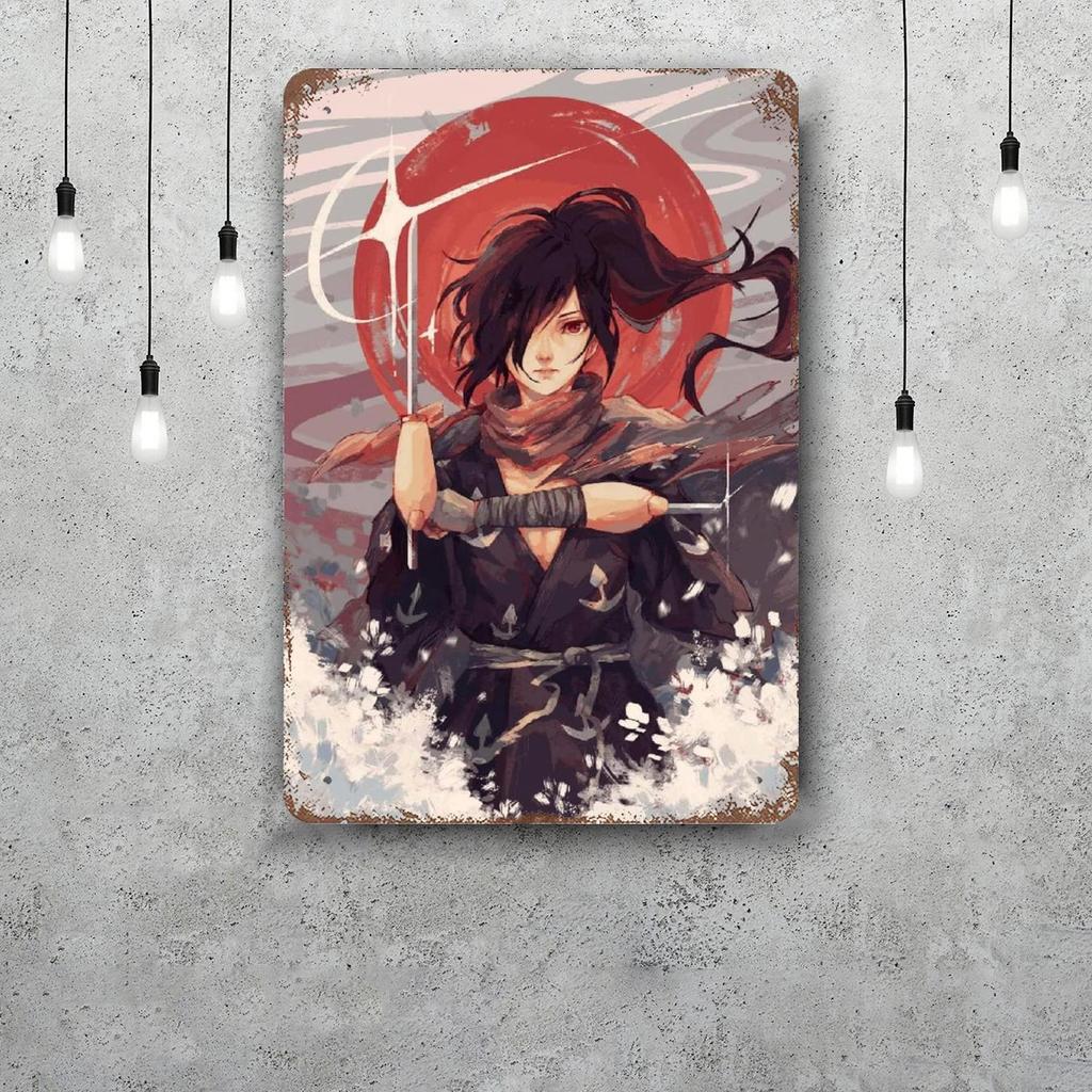 hyakkimaru anime Vintage Metal Tin Signs Posters Decor Retro Metal Plaque Wall Art Decor for Garage Bar