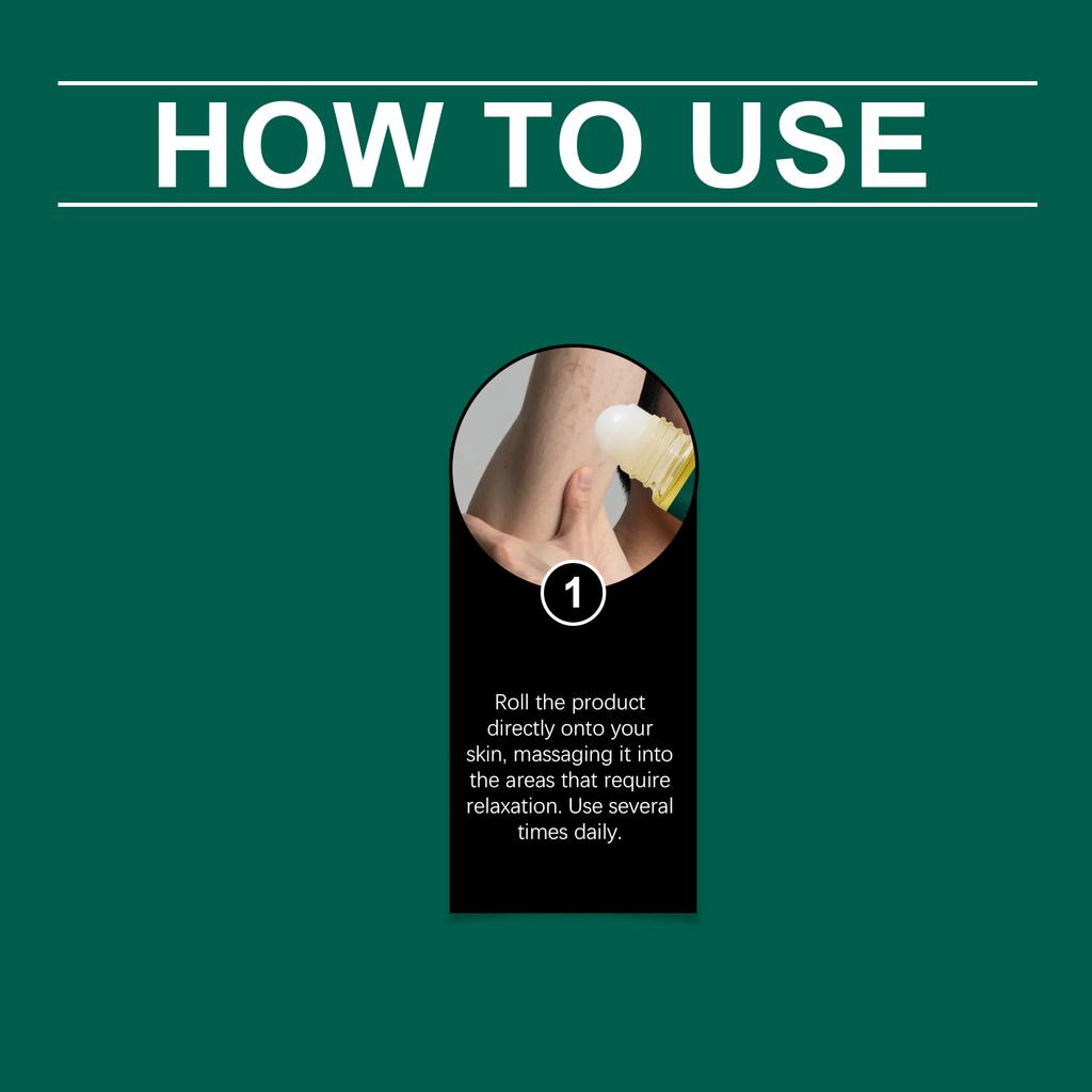 Portable Body Pressure ,relieving Ball Massage Oil For Fatigue Care  , Shoulder And Neck Relaxation  , Soothing Ball  ,50ML