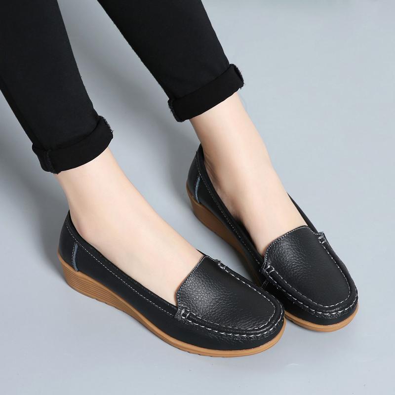 35-41 Moteriški laisvalaikio batai Mikropluošto plokščiadugniai moteriški batai slaugytojoms