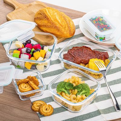 Boîte à lunch en verre chauffante au micro-ondes