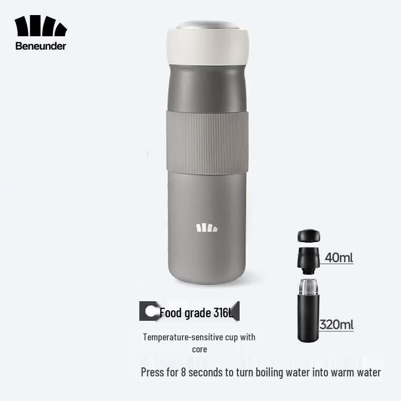 Beneunder Dual-Compartment Cooling & Insulating Mug