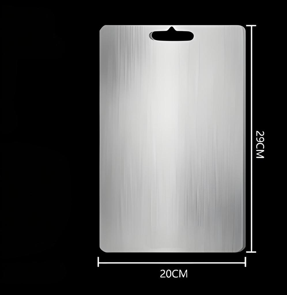 Stainless Steel Chopping Board - German 304 Double-Sided Cutting Mat for Kitchen (Anti-Bacterial & Scratch-Proof)