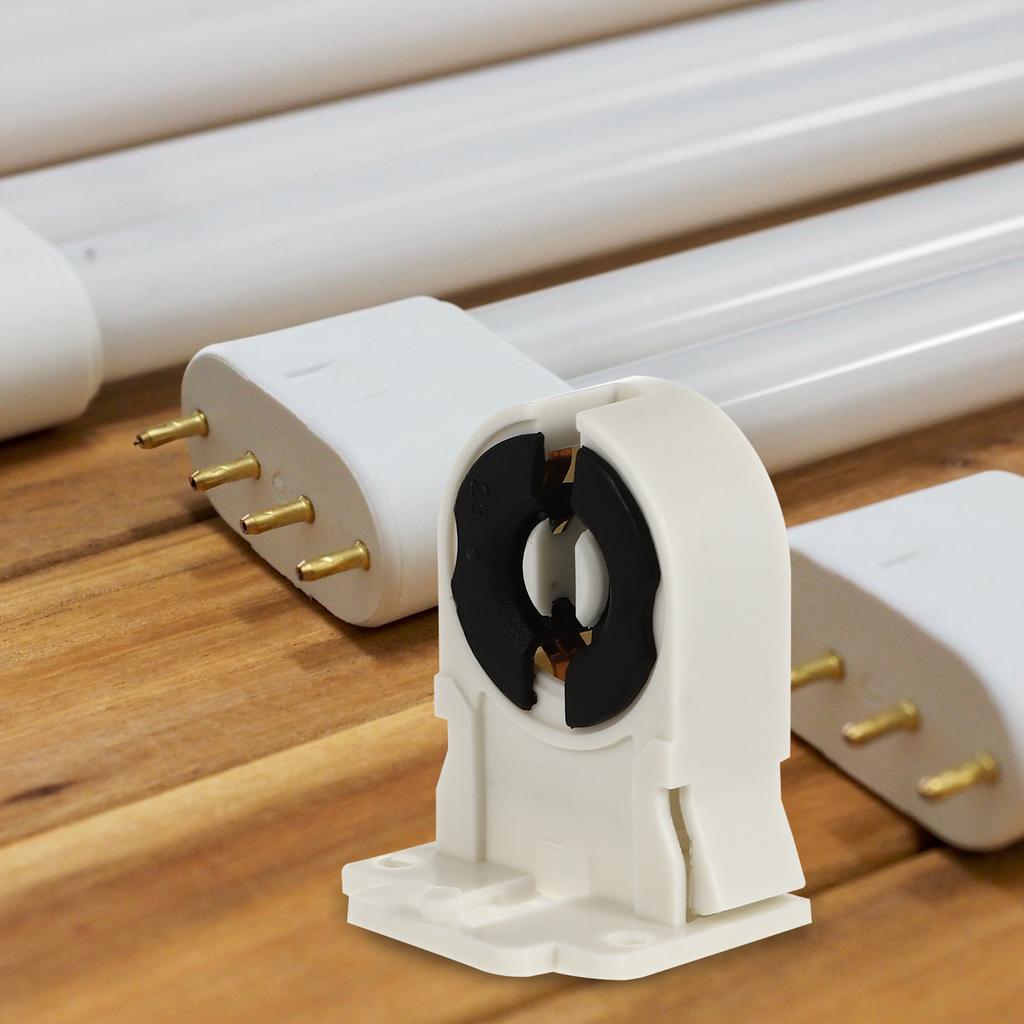 20 Pcs Lamp Holder Fluorescent Tube Base Light Fixture Household Lamp Bases Lighting Accessories Lamps Bracket Lamp Socket