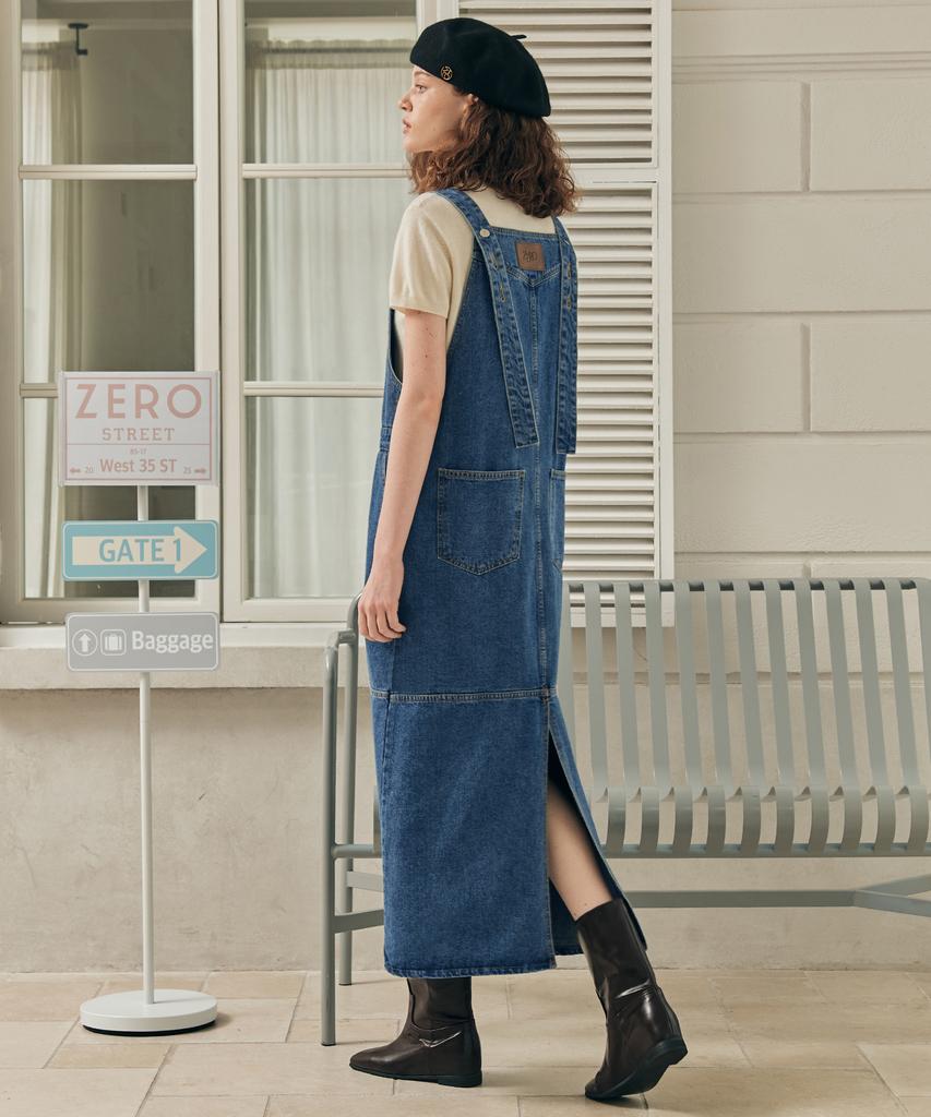 ZEROSTREET [2Tipi] Salopette di Jeans Vestito / Blu