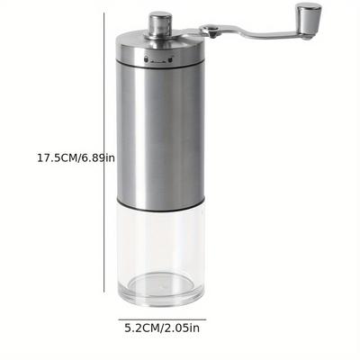 1pc, Manual Bean Grinder, Portable Coffee Machine, Grinding All-in-one Machine
