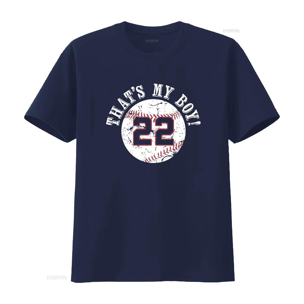 Unique That s My Boy 22 Baseball Player Mom or Dad s T Shirt vintage Washed Breathable homme fashion Stylish Versatile Soft