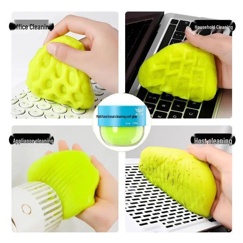 Multipurpose Cleaning Gel for Car Interiors, Laptops, Windows, and Keyboards - Sticky Dust Remover