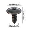 Metal Screws Self Tapping Mudguard Bumpers Self Tapping Fixing Screws Car Fastening Tool Sturdy Exterior Accessories For Home