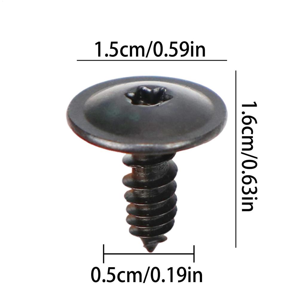 Metal Screws Self Tapping Mudguard Bumpers Self Tapping Fixing Screws Car Fastening Tool Sturdy Exterior Accessories For Home