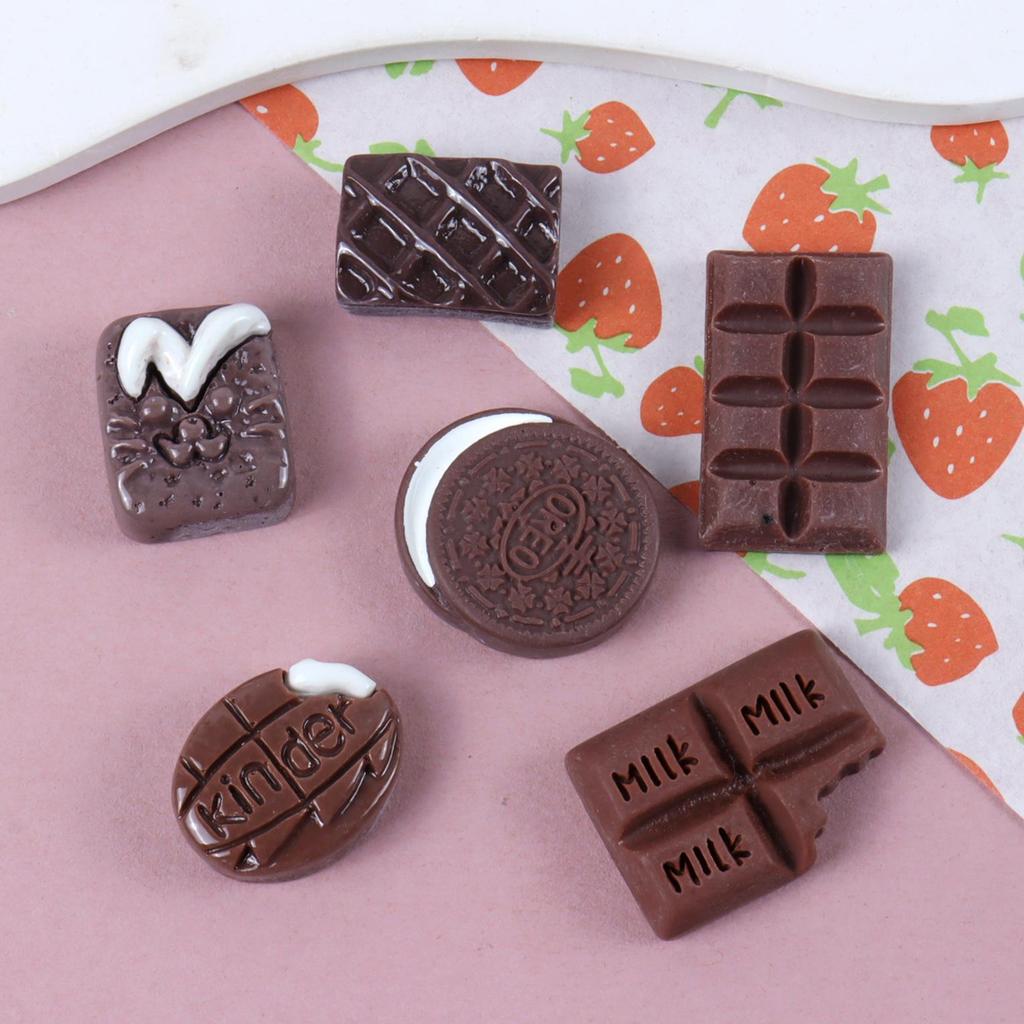 Handmade Resin Mini Food Hair Clips: Cookie & Bread Designs