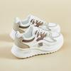 Fashionable Mesh Breathable Sports Shoes, Women'S New Versatile Lace Up Running Shoes, Casual Lightweight Soft Soled White Shoes