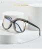 European & American Anti-blue Light Women's Glasses with Clear Lenses and Rhinestone-Inlaid Frame