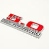 OKM20 3D Metal Red Chrome 5.0 High Performance Car Rear Trunk Stickers Front Grille Badge Emblem for Ford Mustang Accessories