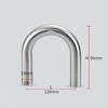 Reliable 304 Stainless Steel U Shaped Polished Exhaust Pipe 180 Degree Bend