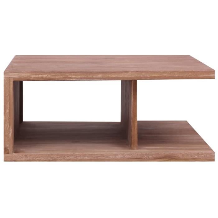 VidaXL Table basse 70x70x30 cm Bois de teck massif