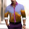 Gradient Men's Clothing Soft and Comfortable Men's Shirt Summer Hawaiian Shirt High Quality Men's Clothing Fashion Button Design