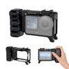 Für DJI Osmo Action 6 PULUZ Street Photography Griff ABS-Kunststoff Handgriff mit Blitzschuh (Schwarz)
