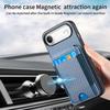 For iPhone Air Case with Card Holder Kickstand Leather Back Cover