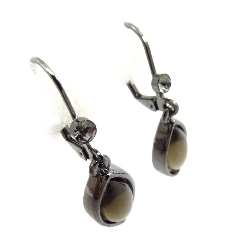 Les Trésors De Lily [J6687] - Gray 'Sissi' Designer Earrings