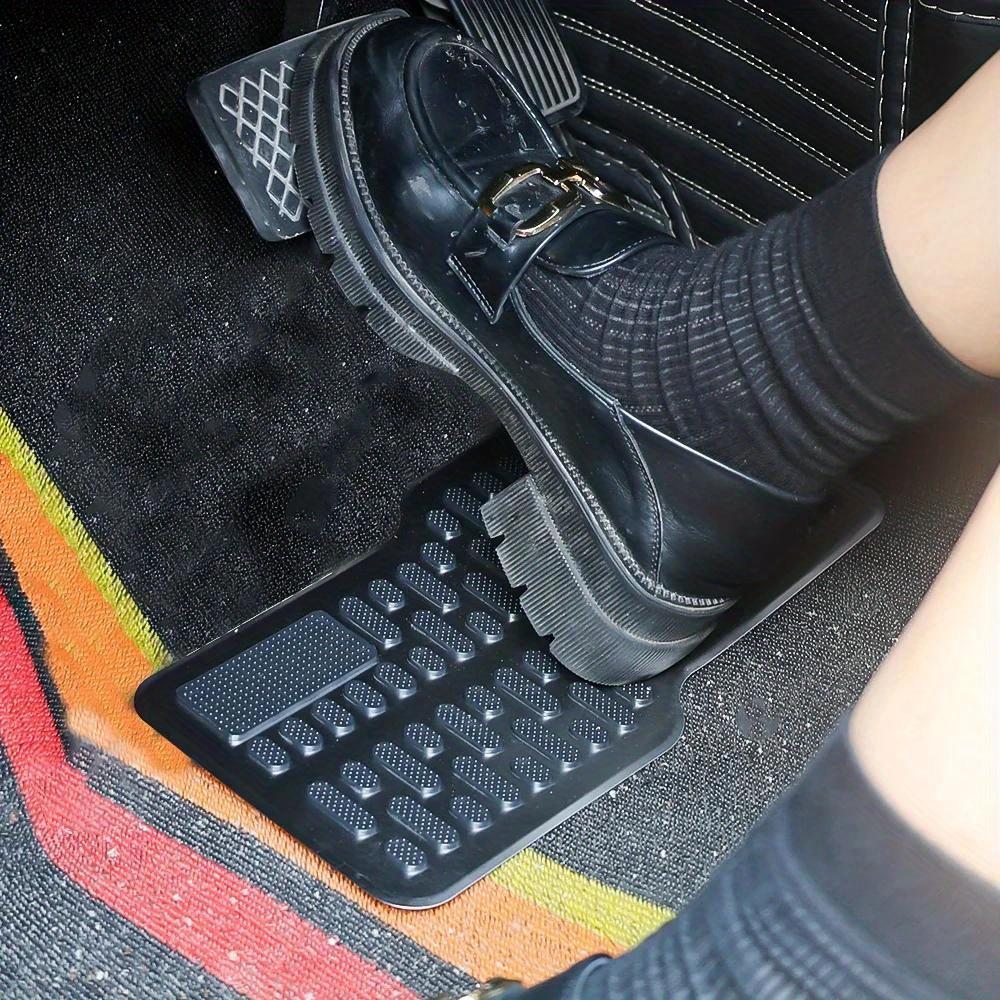 1Pc Auto Foot Rest Pedal Plate Floor Carpet Mats Non-slip Stainless Heel Pad for Truck Suv Car Repair Protective Foot Mat.