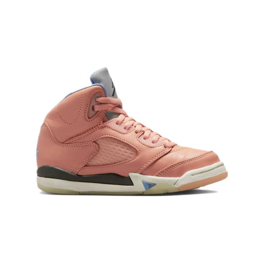 DJ Khaled x Air Jordan Jordan 5 Retro PS We The Best - Crimson Bliss Scarpe da Ginnastica per Bambini Arancione Latte-Blu Vela DV4980-641