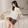 Casual Cotton Shorts And Shirt Set For Women Summer Lounge Sleepwear Comfortable And Breathable