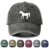 All Season Baseball Cap For Unisex And Women Washed Cotton Fine Hors Print Snapback Hat Hip Hop Outdoor Sun Hat Wholesales