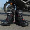 37-47 Men/Women's High Top Genuine Leather Sports Shoes Rotating Button Outdoor Cycling Sports Motorcycle Boots