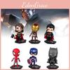 Avengers 6pcs The Justice League Character Pvc Toy Doll Model Christmas Gifts