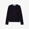 [Lacoste] Women's Cable Crew Neck Cardigan AF092E-55NHDE