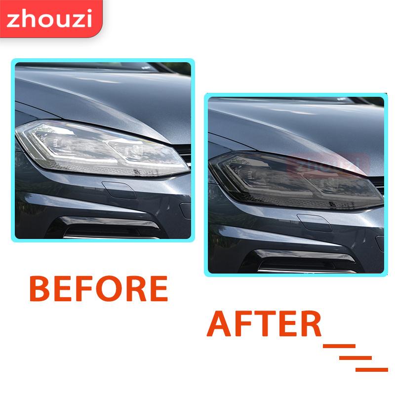 Car Headlight Protective Film For Volkswagen VW Golf 7 8 MK7 12-19 20-2022 Car Tint Black Film Taillight Transparent TPU Sticker