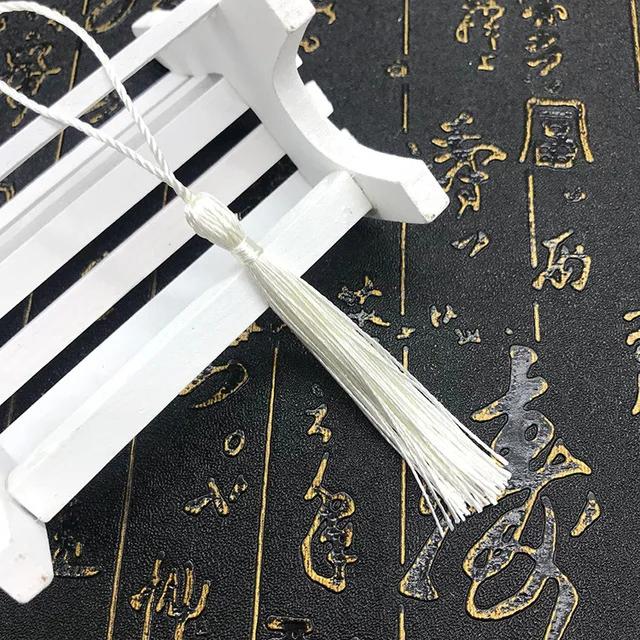 10~80Pcs Bookmark Tassels Fringe Brush Handmade Soft Craft Mini Tassels with Loops for DIY Crafts Jewelry Making Accessories