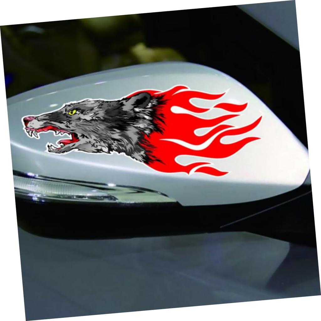 OSOLADY 8 Pcs Car Flame Sticker Car Sticker Car Body Side Car Decal Bumper