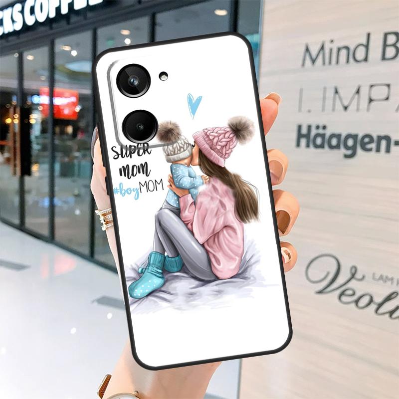 SUPER MOM MOTHER MAMA CUTE BABY Case For Realme GT7 Pro GT6 11 12 13 14 15 Pro Plus C55 C53 C35 C33 C61 C65 C67 C53 C71 C75